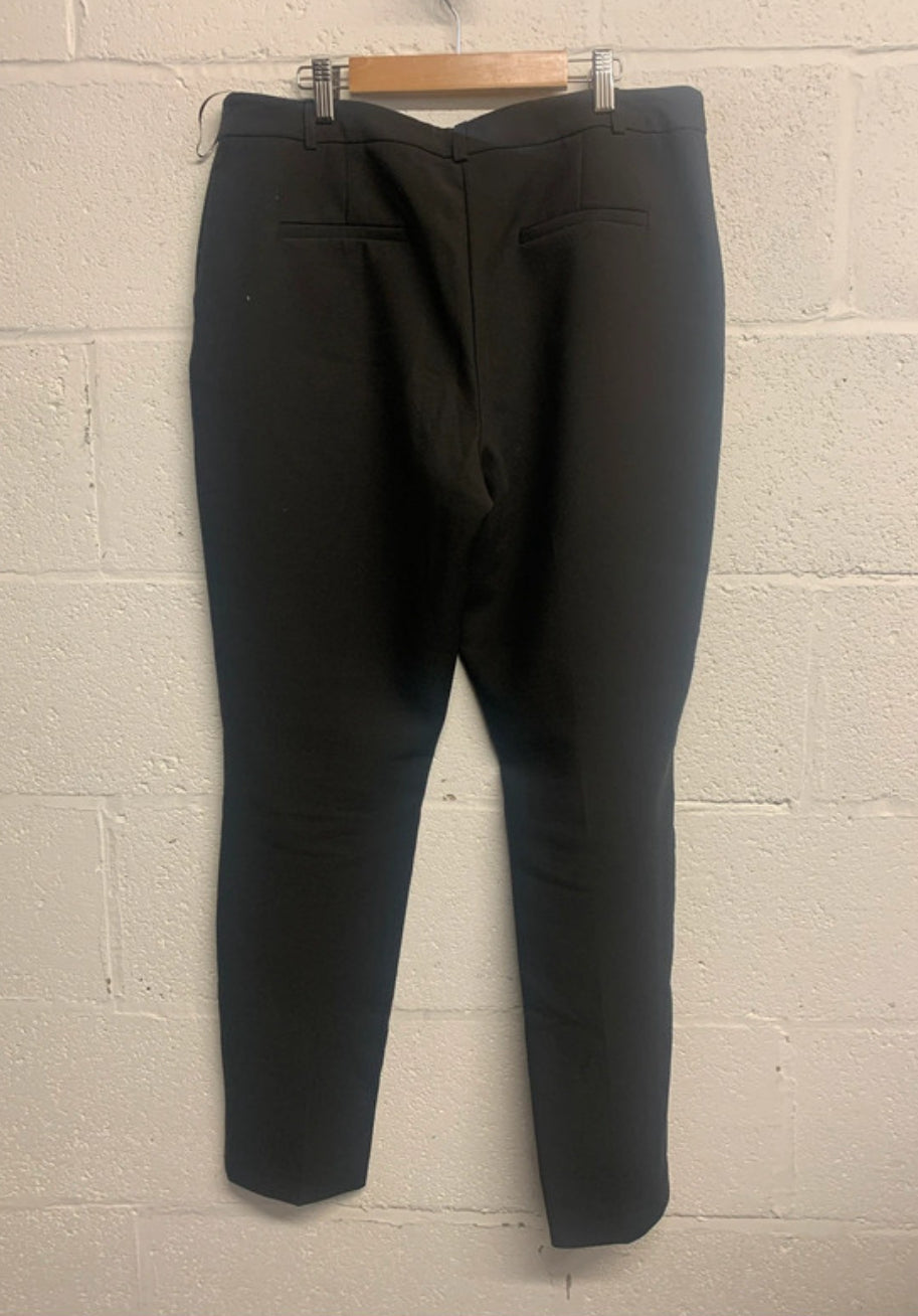 Papaya Collection Black Slim Tapered Trousers – UK 14 (31” Leg)