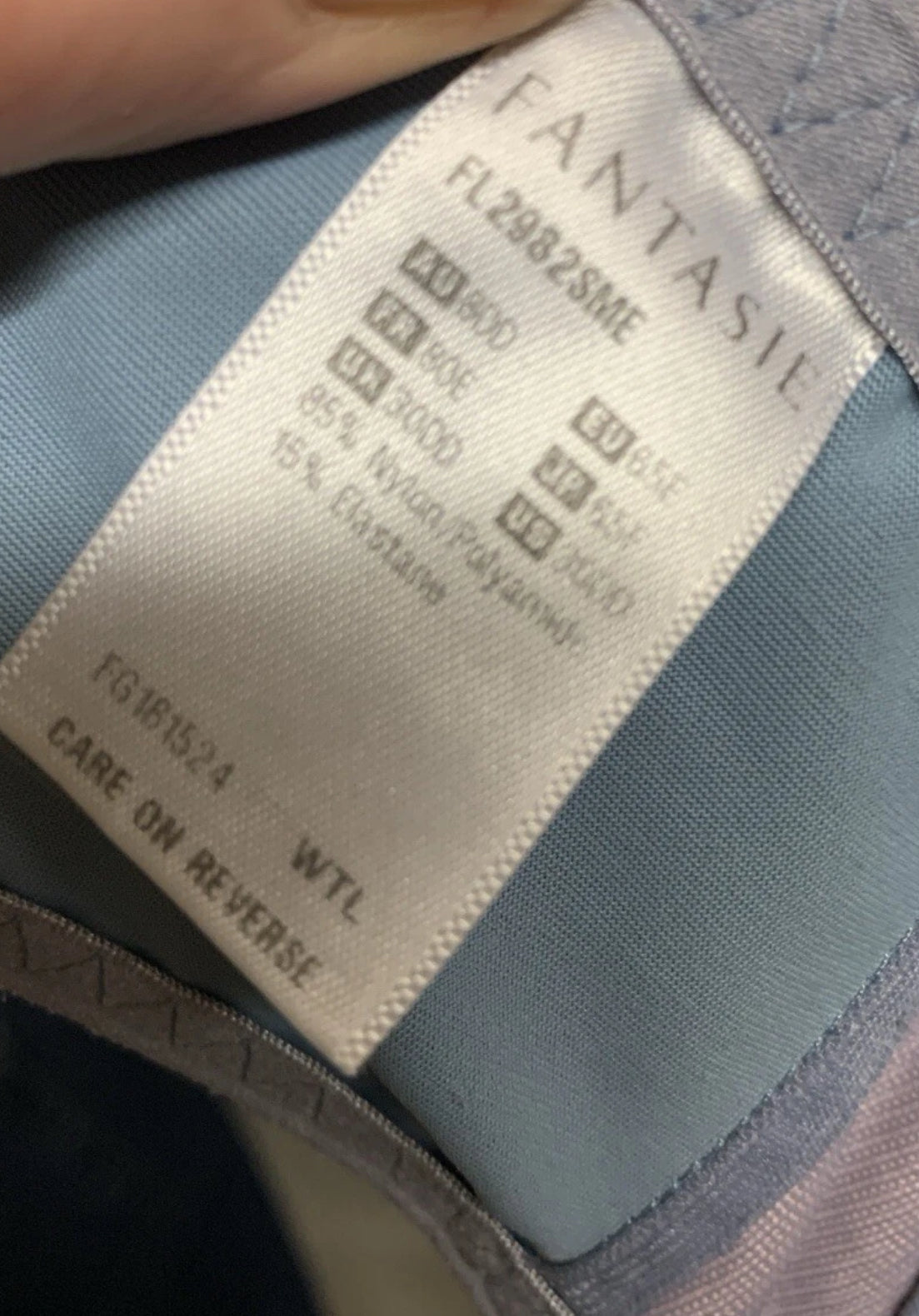 Fantasie dusty pink & grey mesh underwired bra 30DD