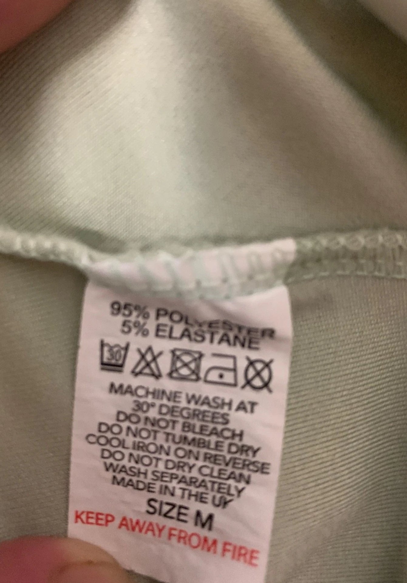 Pink Vanilla Sage Green Ruched Long Sleeve Crop Top (UK M)