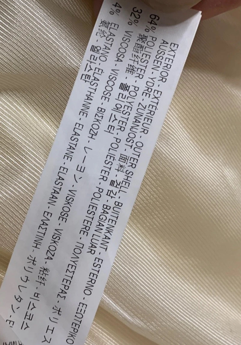 Zara Basic Sunshine Yellow Collarless Blazer Jacket | XS UK 6