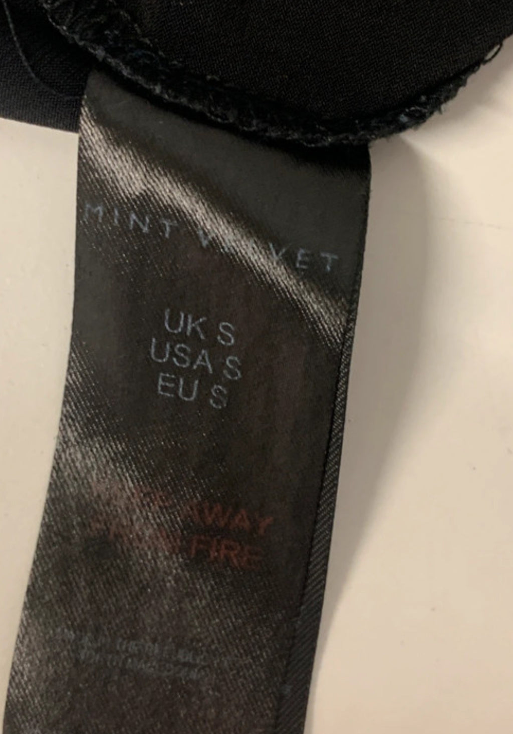 Mint Velvet Black Faux Leather High Waist Leggings UK S | Wet Look Stretch