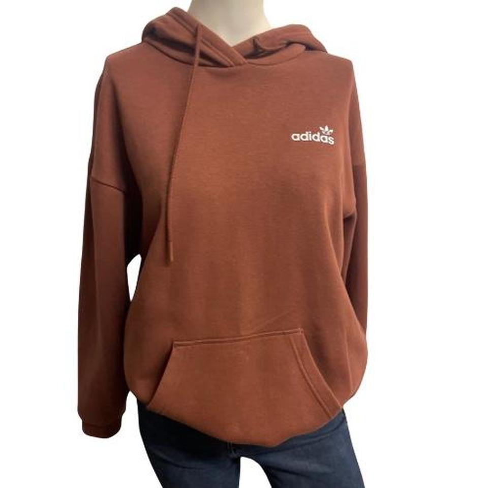 Adidas Originals Brown Trefoil Hoodie – UK 6 / XS