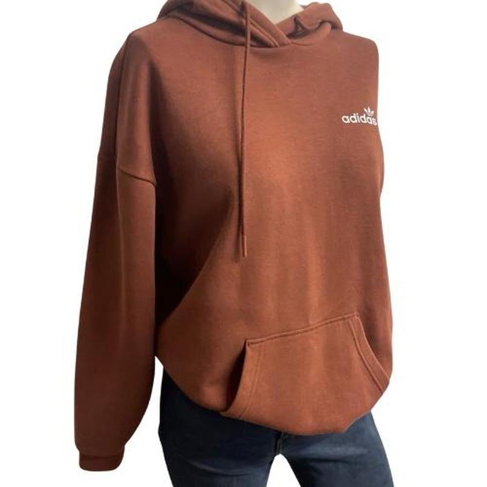Adidas Originals Brown Trefoil Hoodie – UK 6 / XS