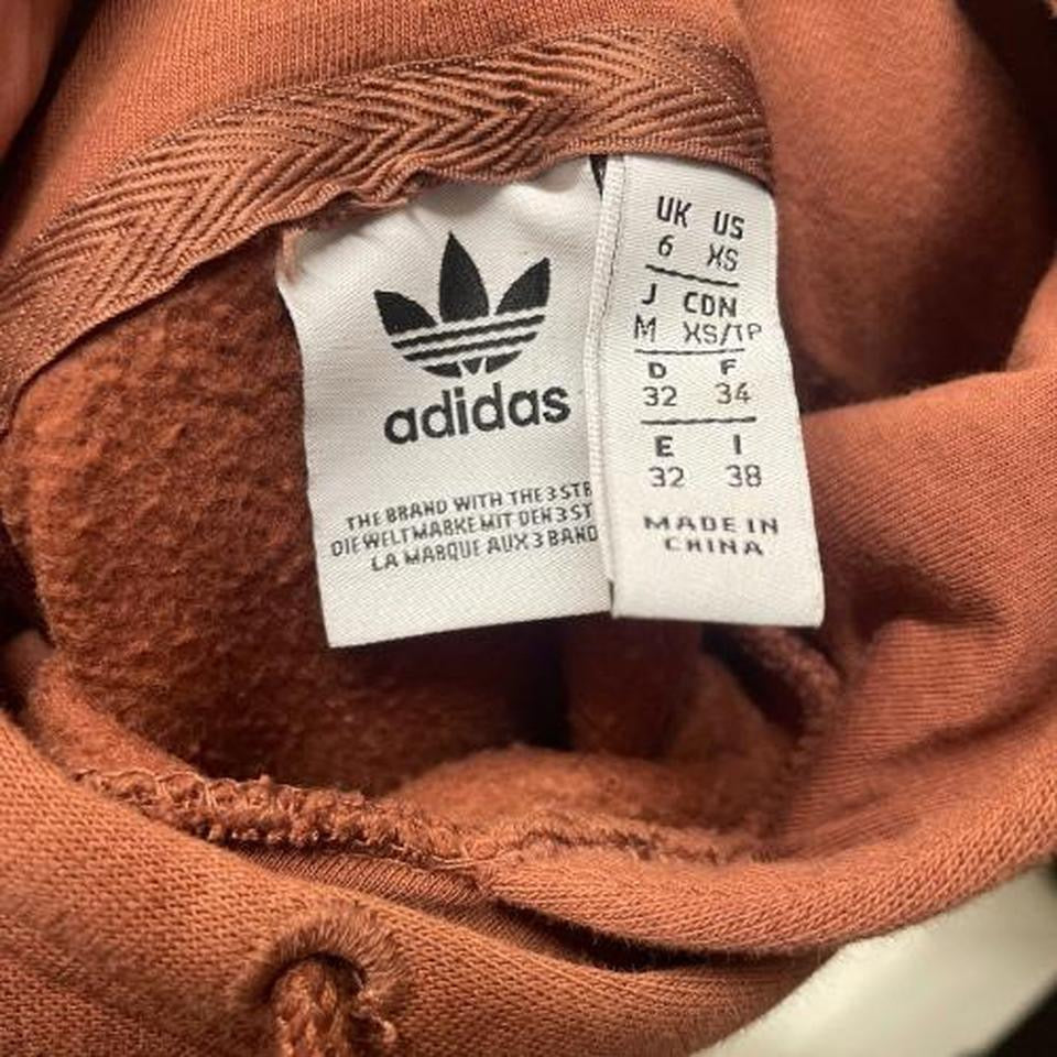 Adidas Originals Brown Trefoil Hoodie – UK 6 / XS