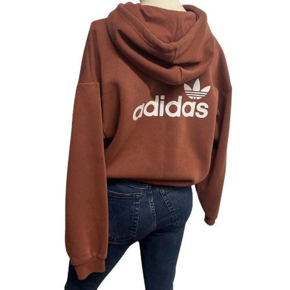 Adidas Originals Brown Trefoil Hoodie – UK 6 / XS