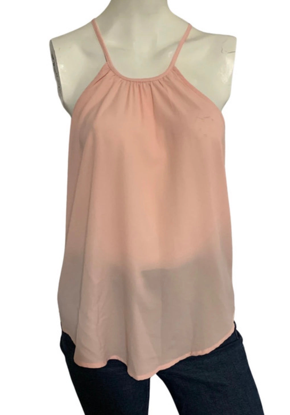 TEMT Blush Pink Halter Neck Floaty Cami Top – Size 12