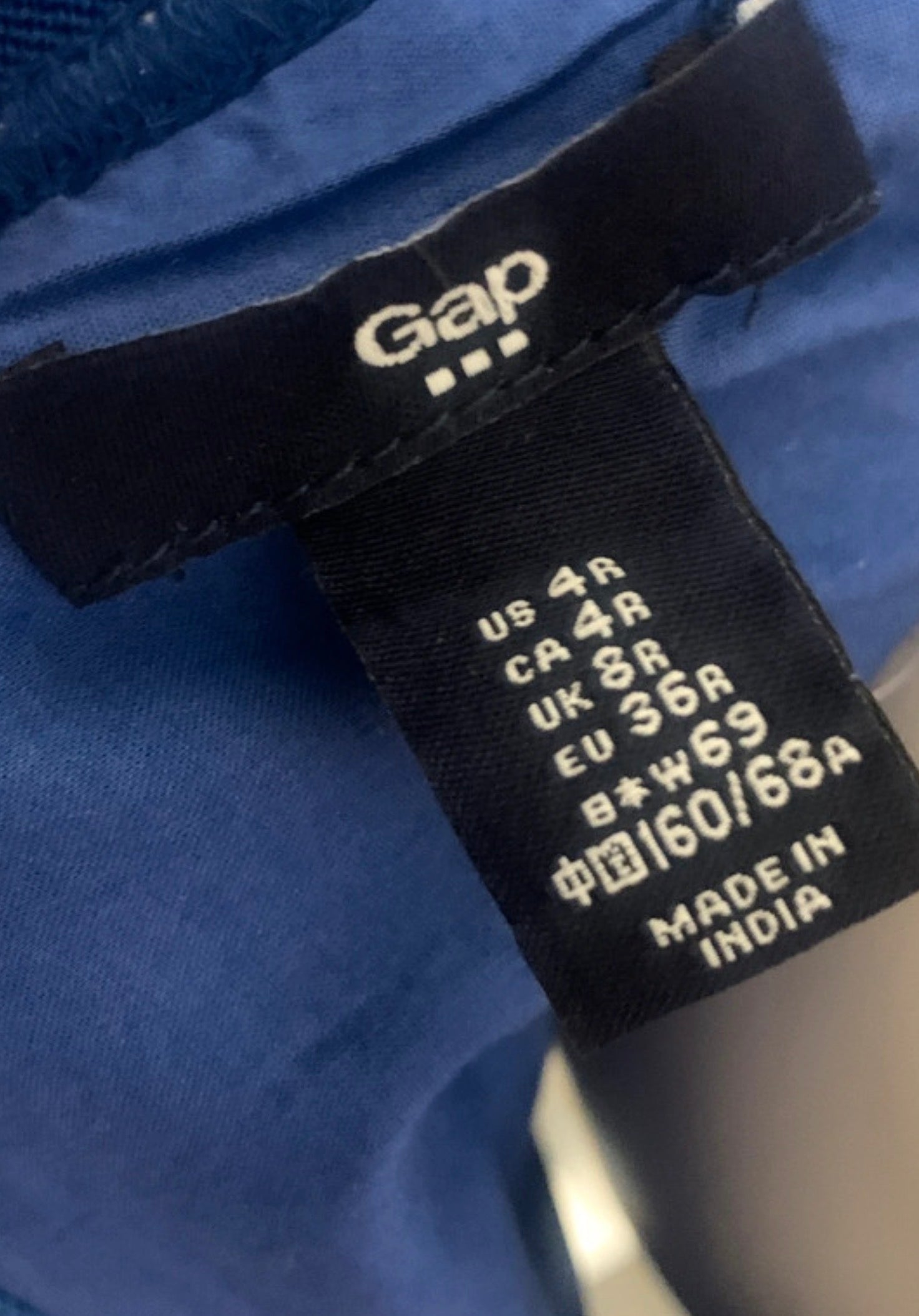 GAP UK 8 Blue & Coral Chevron Stripe Mini Skirt (US 4 / EU 36)